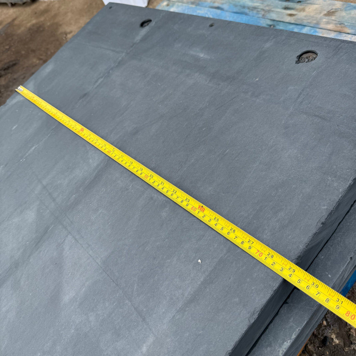 Reclaimed Snooker Table Slate Slab - 1870mm x 730mm