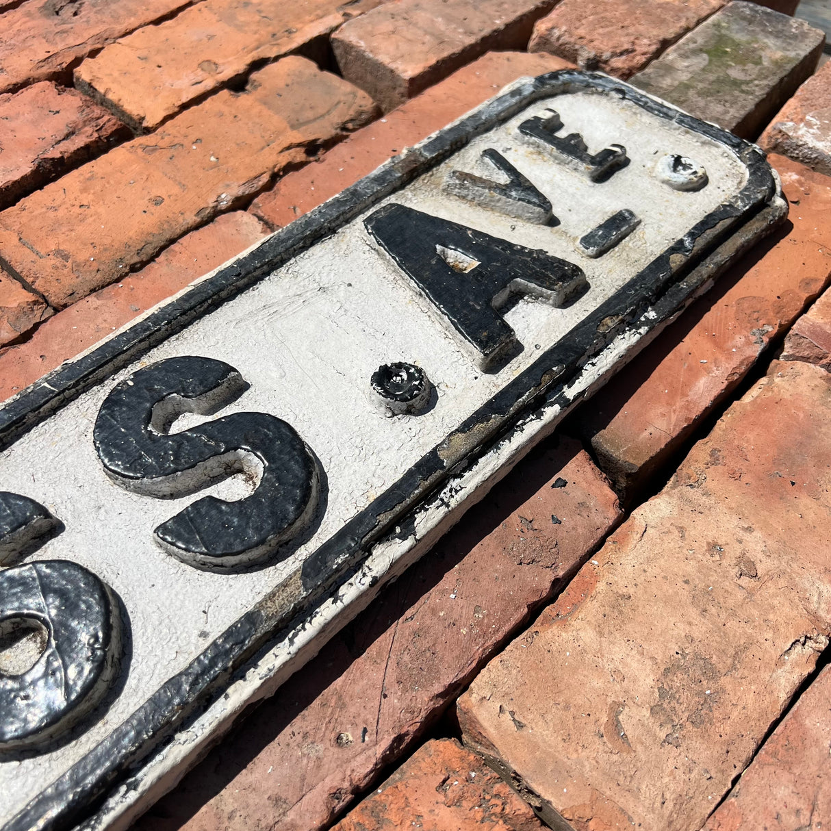 Original Cast Iron ‘Princess Ave’ Sign