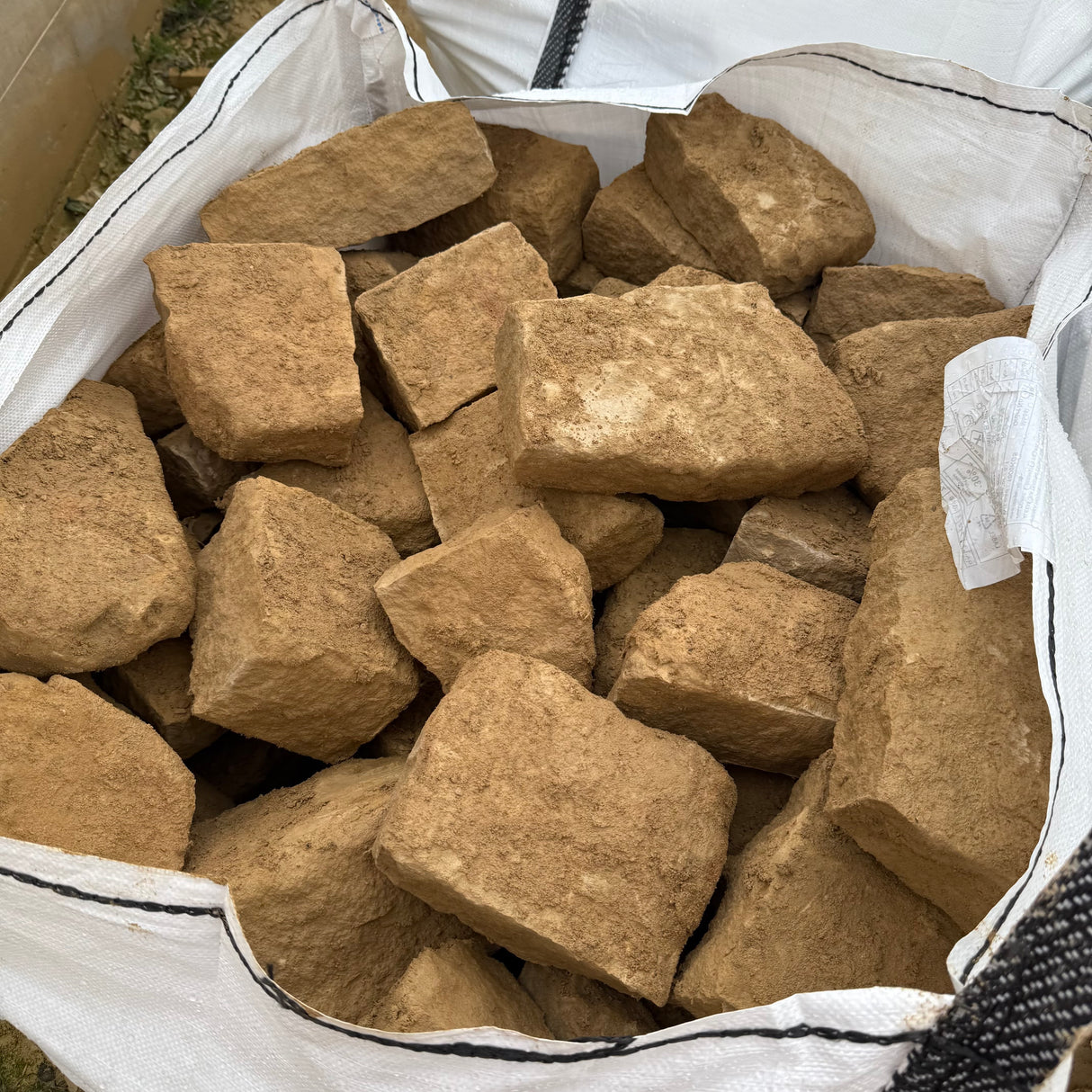 Cropped Limestone Walling Stone - Per Bag