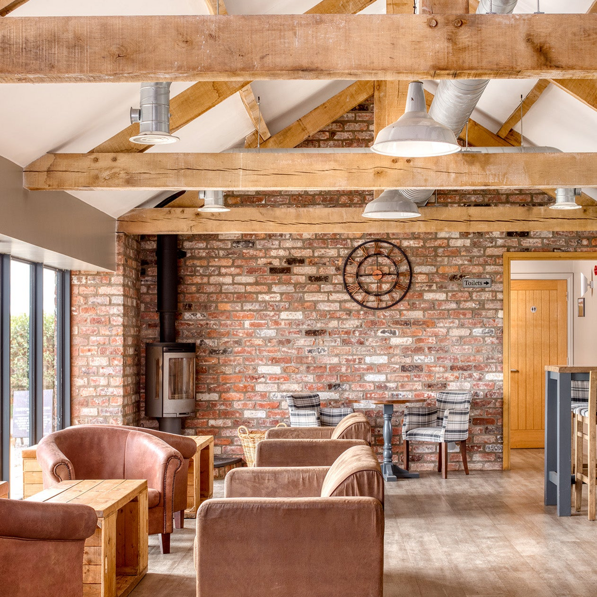 Reclaimed Farmhouse Blend Brick Slips - Cut From Real Reclaimed Bricks