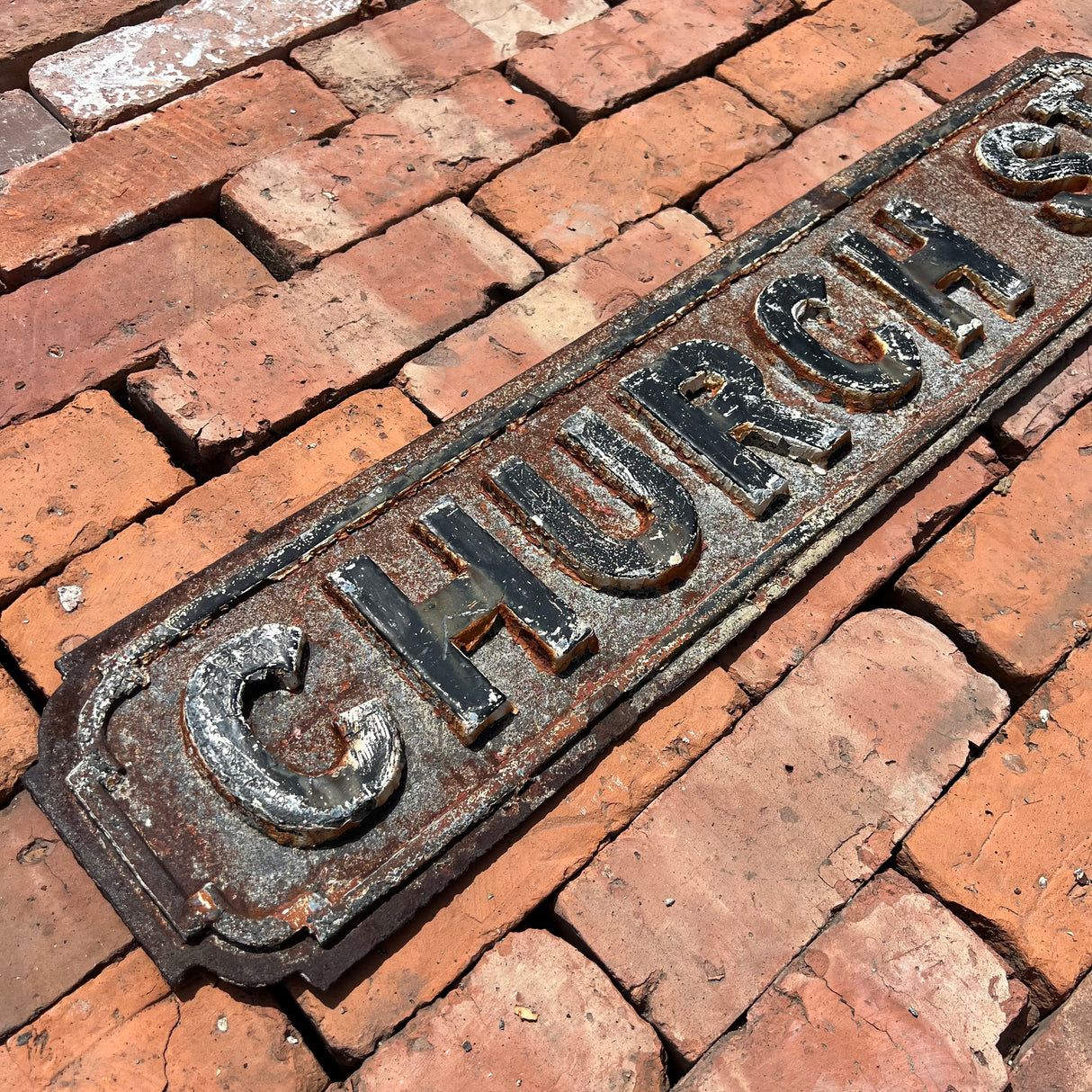 Original Cast Iron ‘Church St’ Street Sign