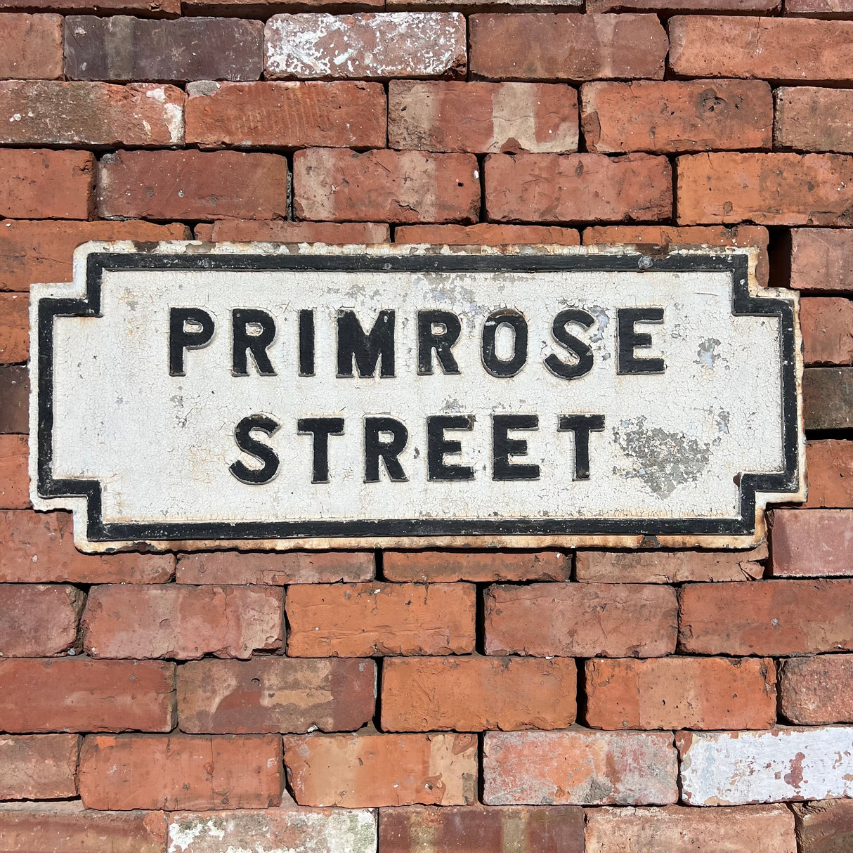 Original Cast Iron ‘Primrose Street’ Street Sign