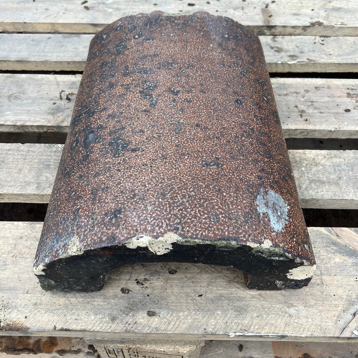 Reclaimed Brown Glazed Wall Coping Brick - Job Lot of 20ft
