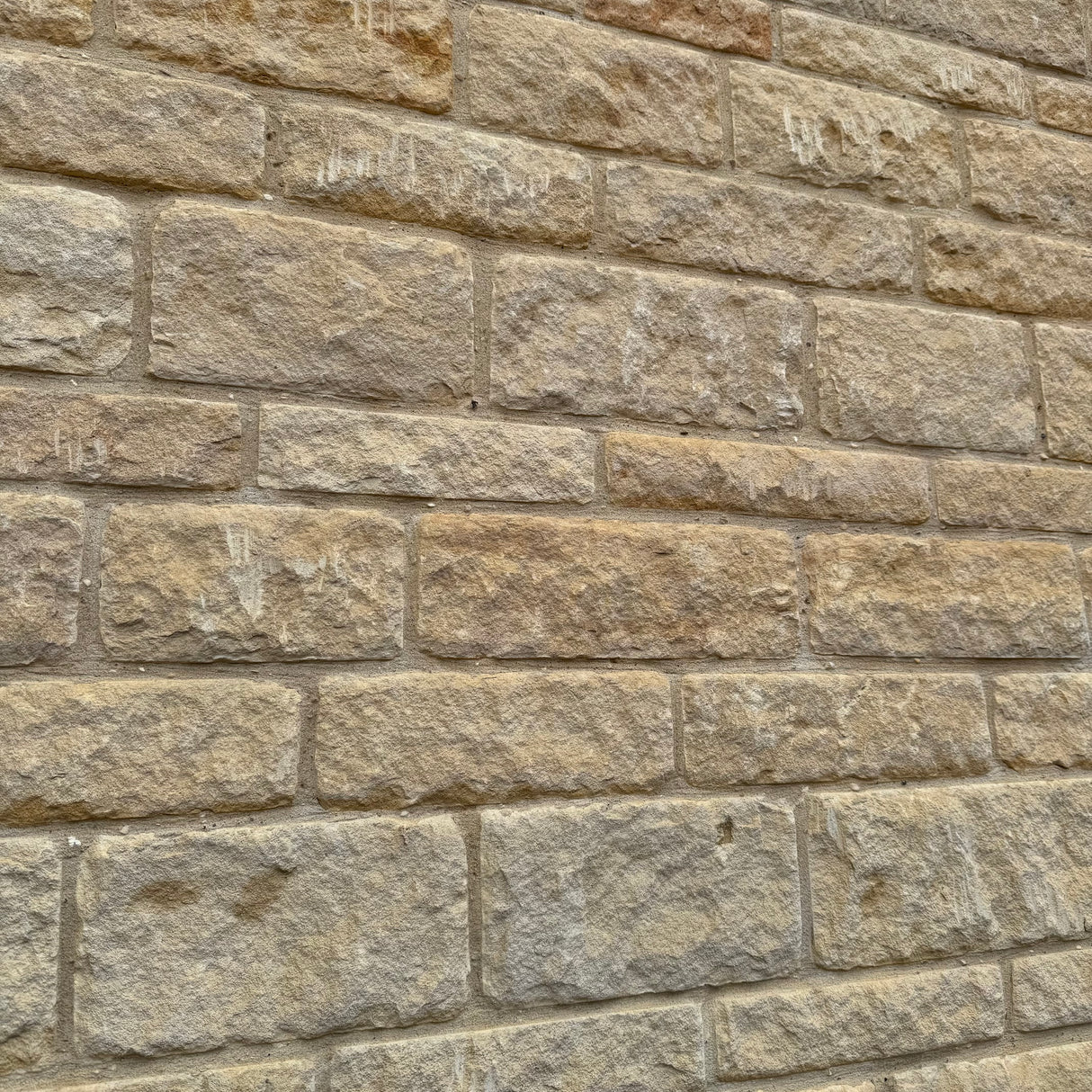 Tumbled Cream Limestone Building Stone - Per SQM