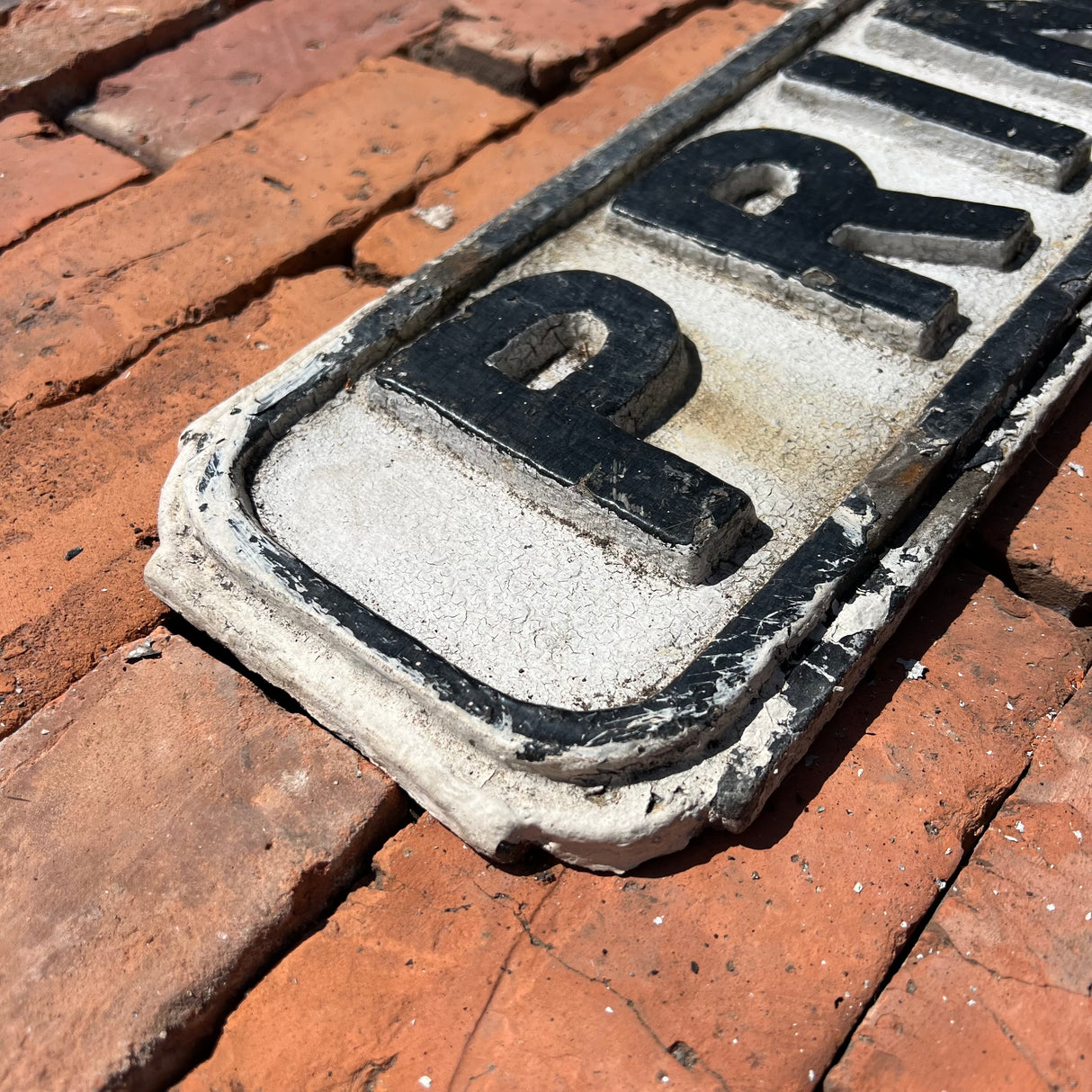 Original Cast Iron ‘Princess Ave’ Sign