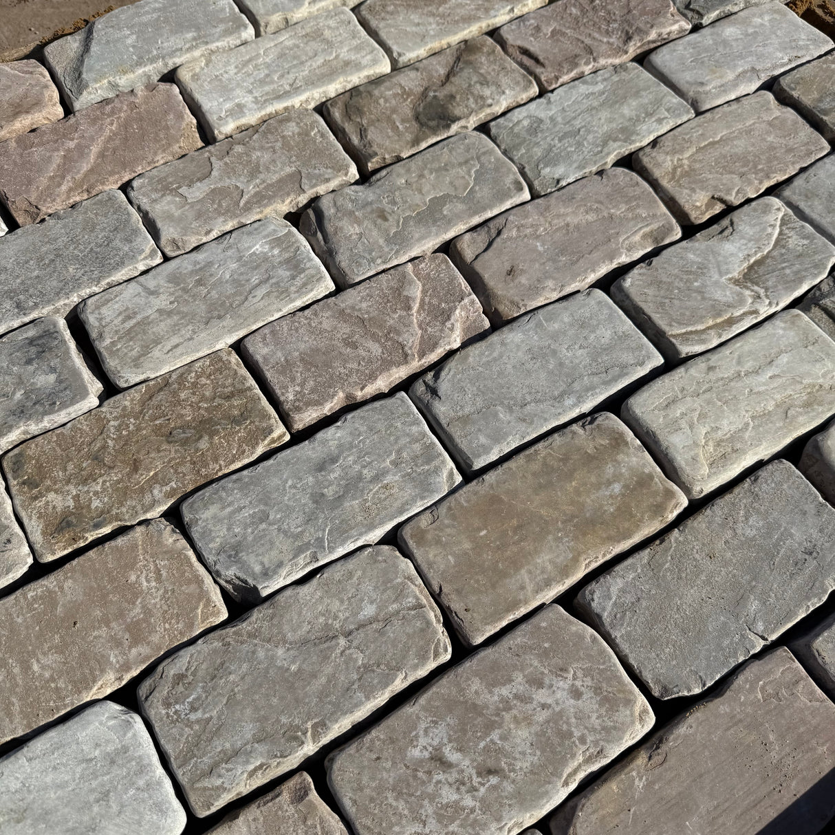 Sandstone Tumbled 200 x 100 Cobbles - Per SQM
