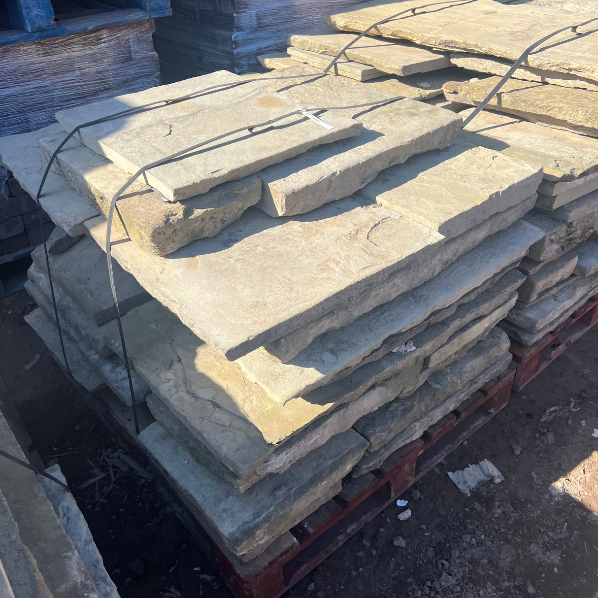 Reclaimed Grade A Yorkshire Stone Paving - Per SQM