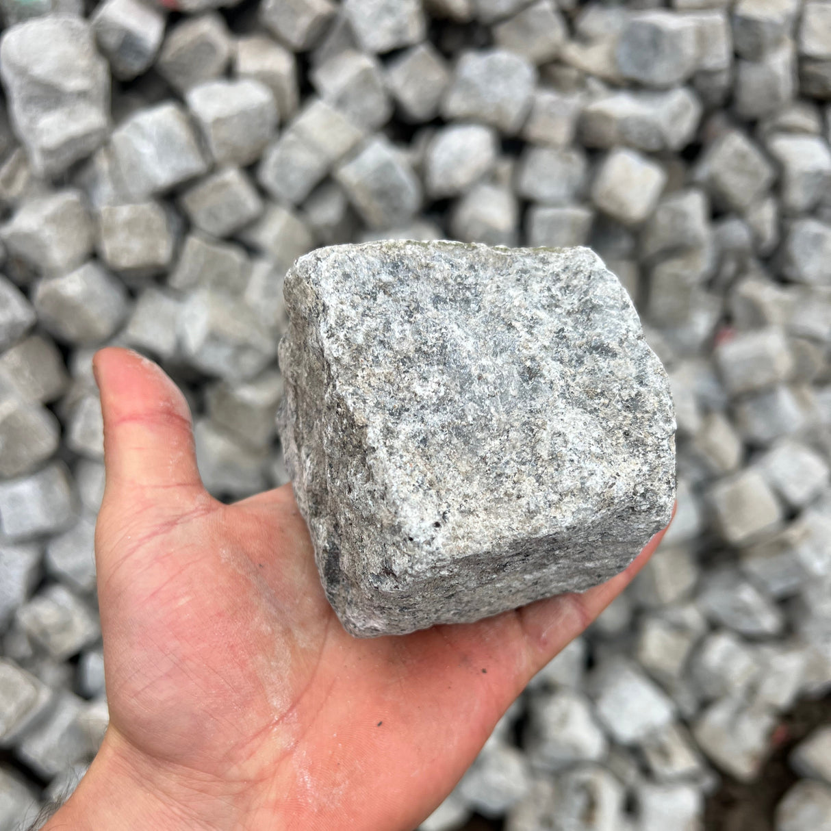 Reclaimed Small Stone 3" x 3" Granite Cobble Setts - Per Bag