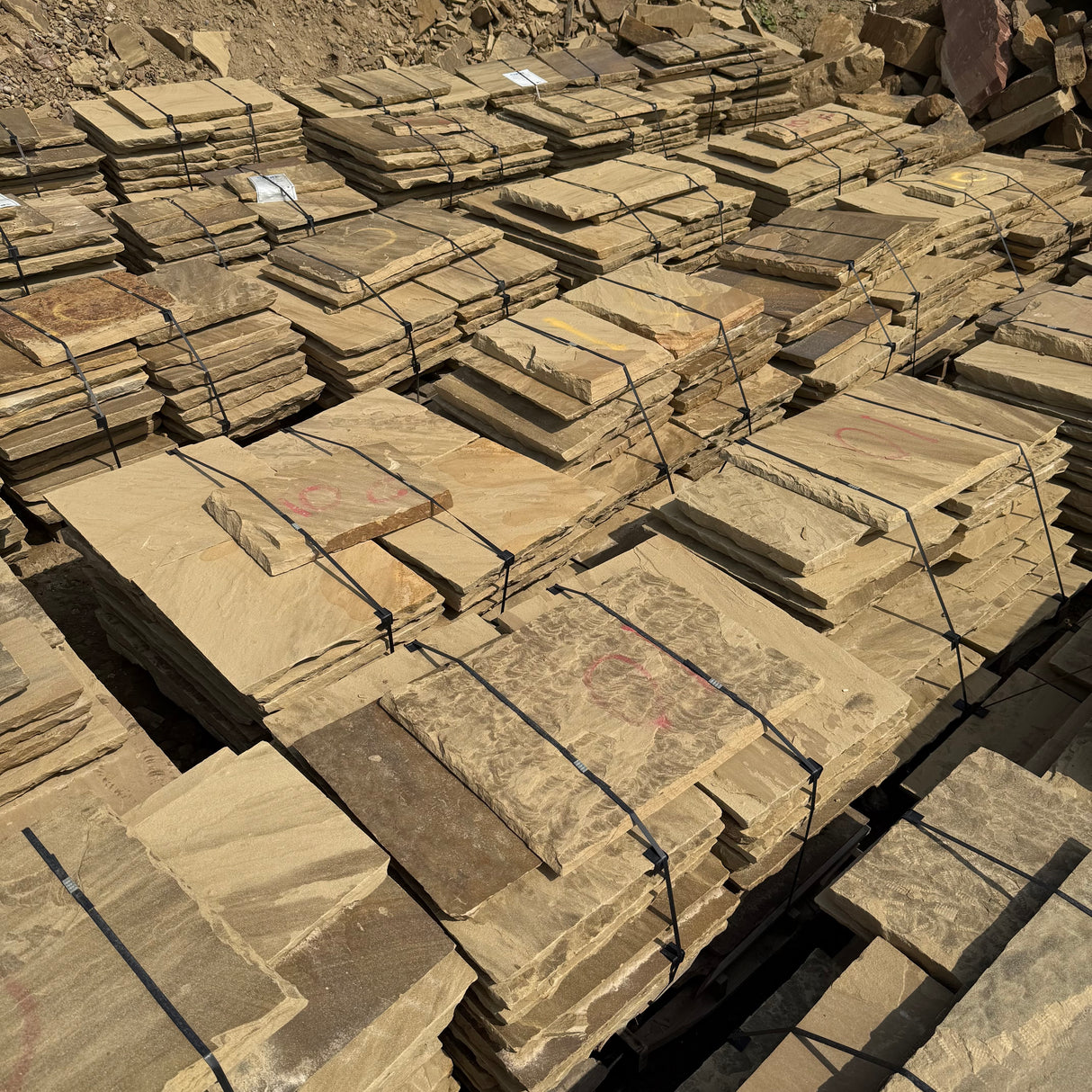 Yorkshire Stone Riven Paving Flags - Per SQM