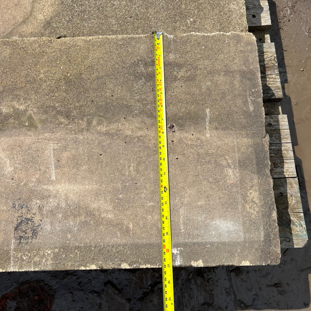 Pair of Reclaimed Natural Stone Steps