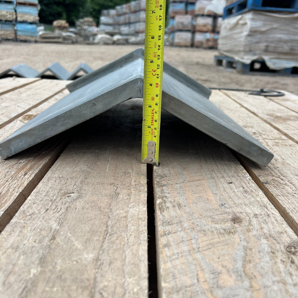 New Brazilian Slate Roof Capped Ridge Tile - 125 Degree