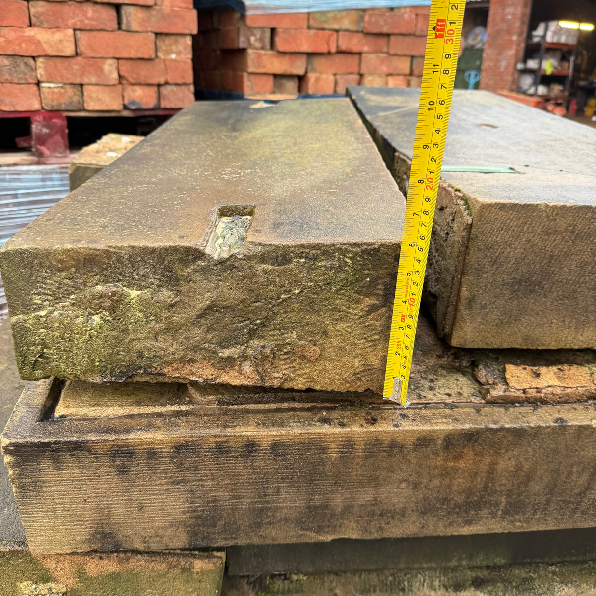 Reclaimed Stone Water Tabling Coping - Job Lot