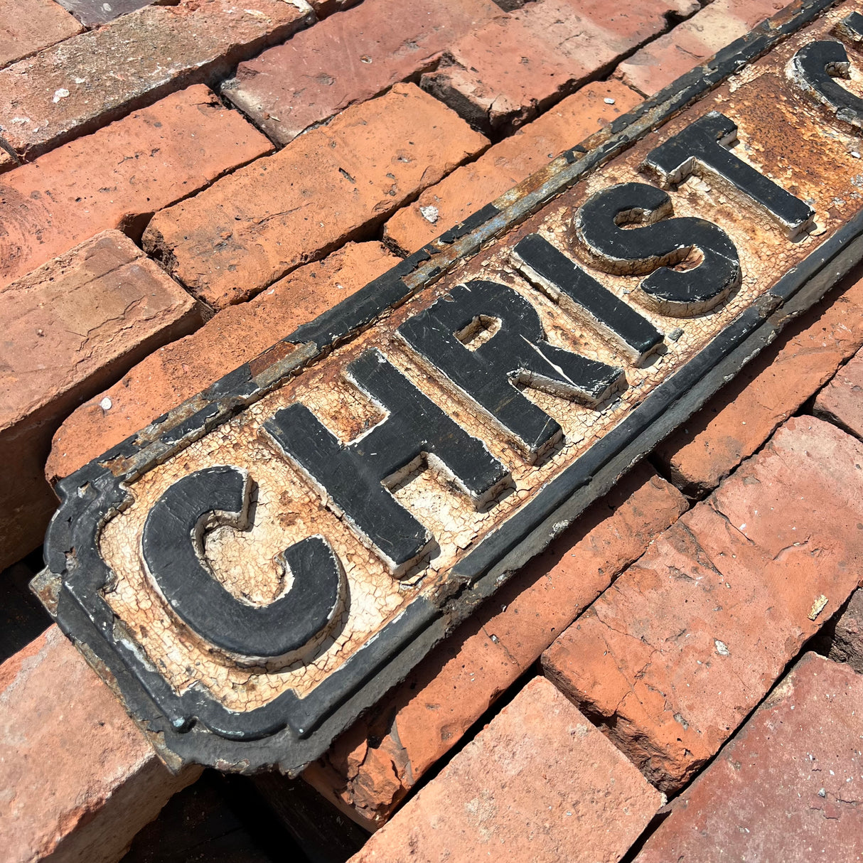 Original Cast Iron ‘Christ Church St’ Street Sign