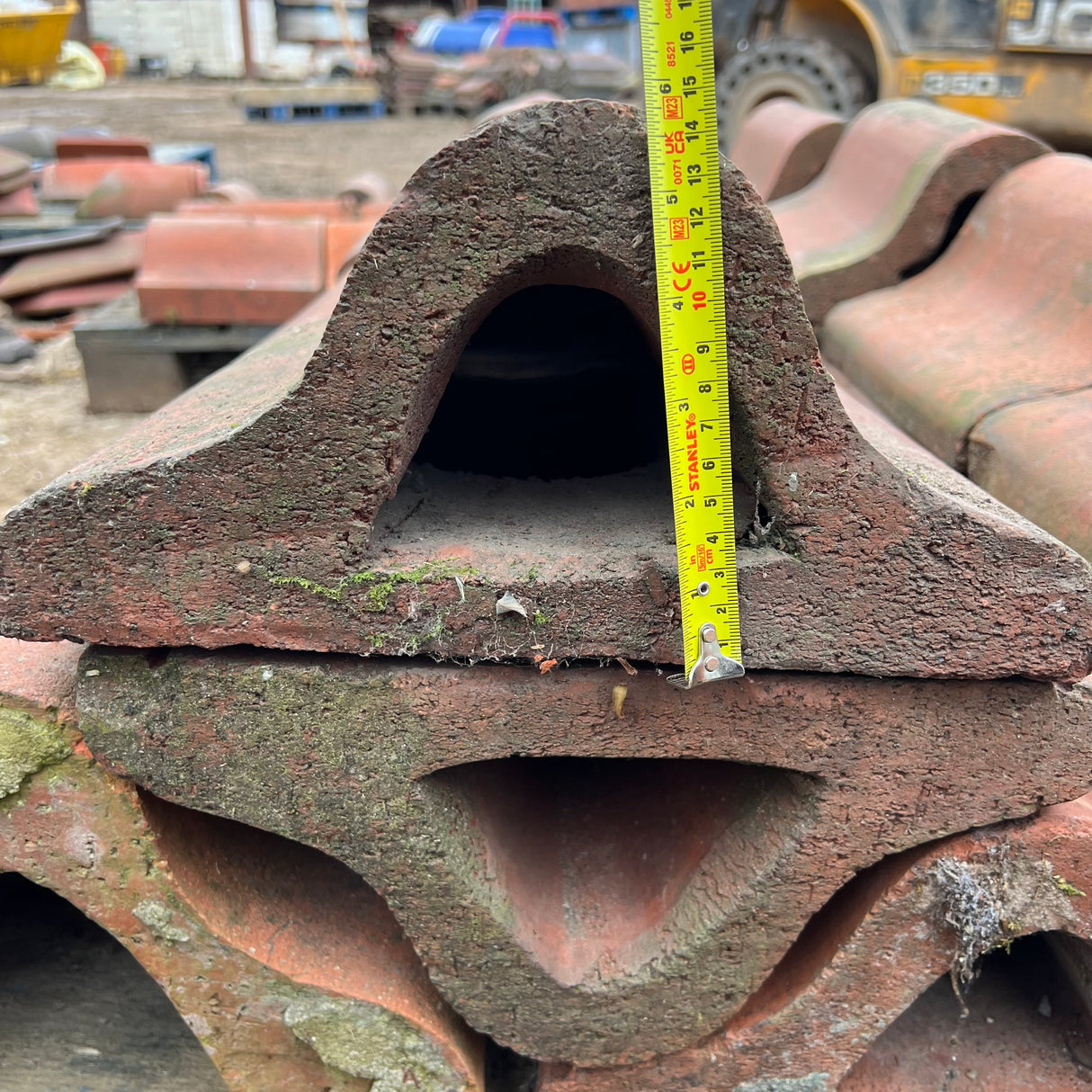 Reclaimed Terracotta Red Red Wall Coping Brick - Job Lot of 28ft