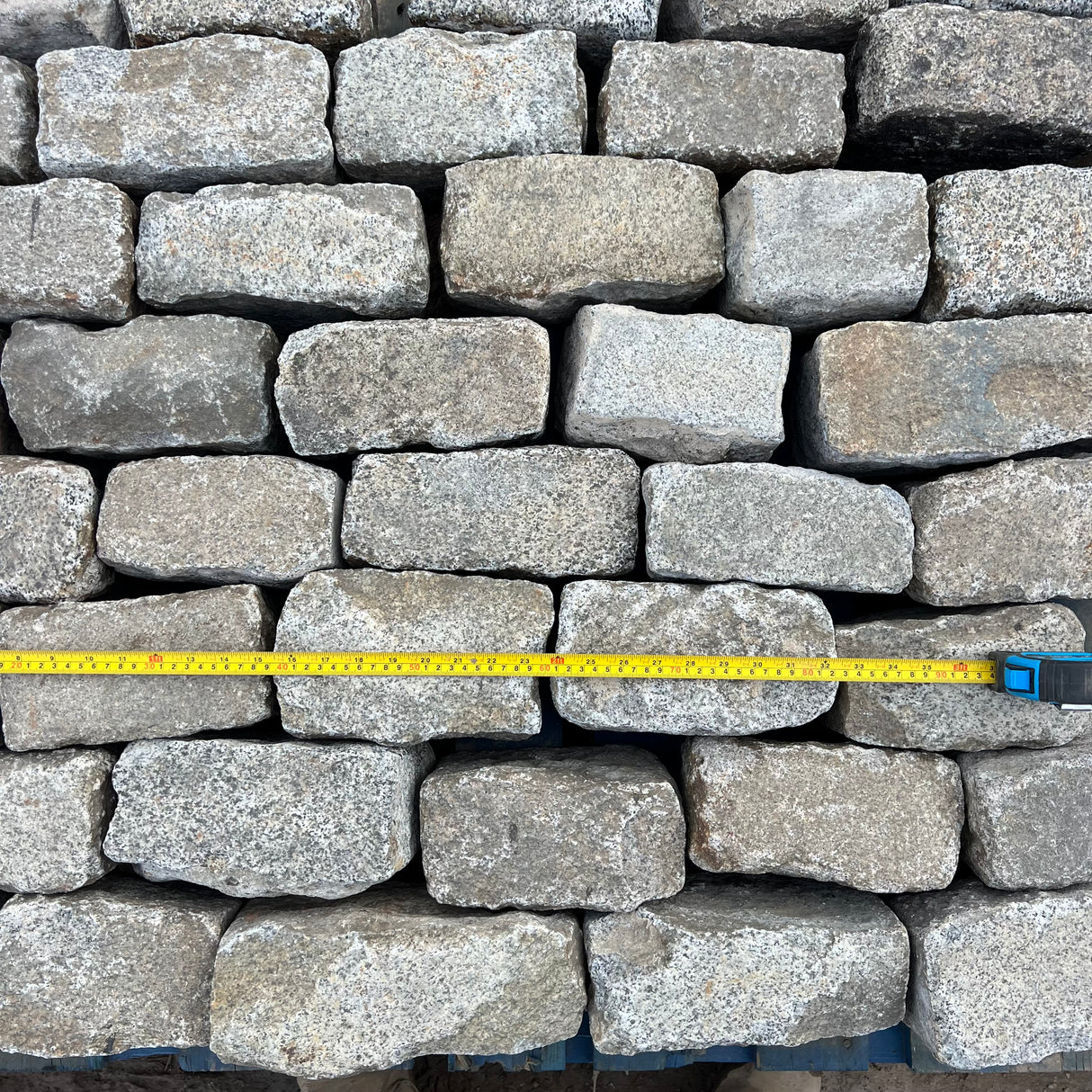Reclaimed Elongated London Granite Cobble Setts - Bulk Bag