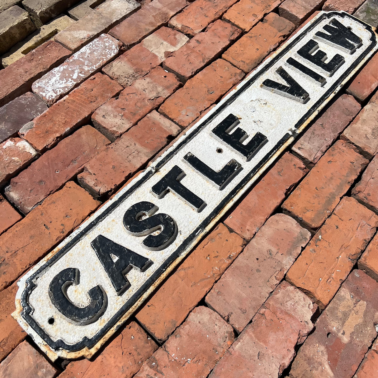Original Cast Iron ‘Castle View’ Street Sign