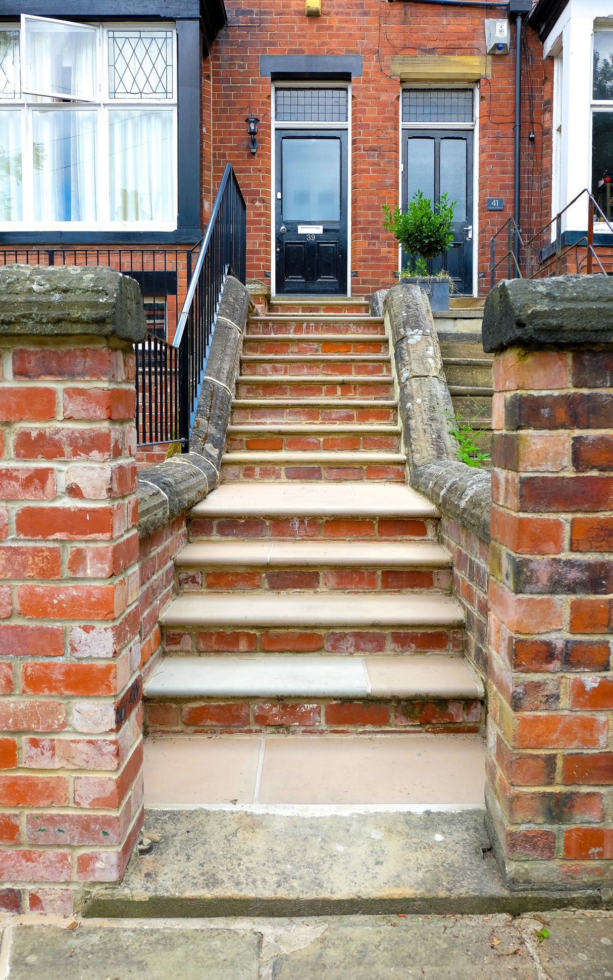 Reclaimed Brick Front Garden Wall in Truro
