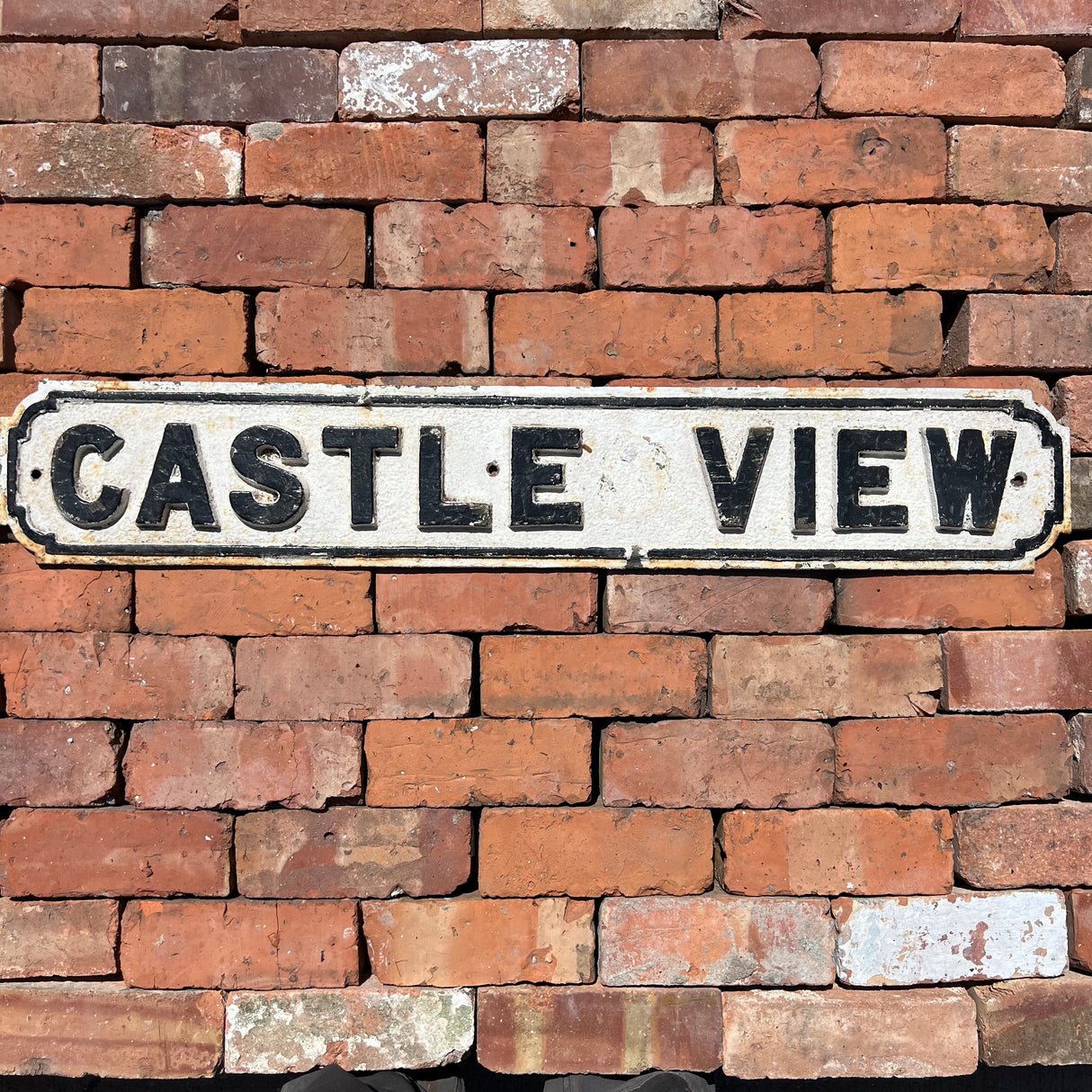 Original Cast Iron ‘Castle View’ Street Sign