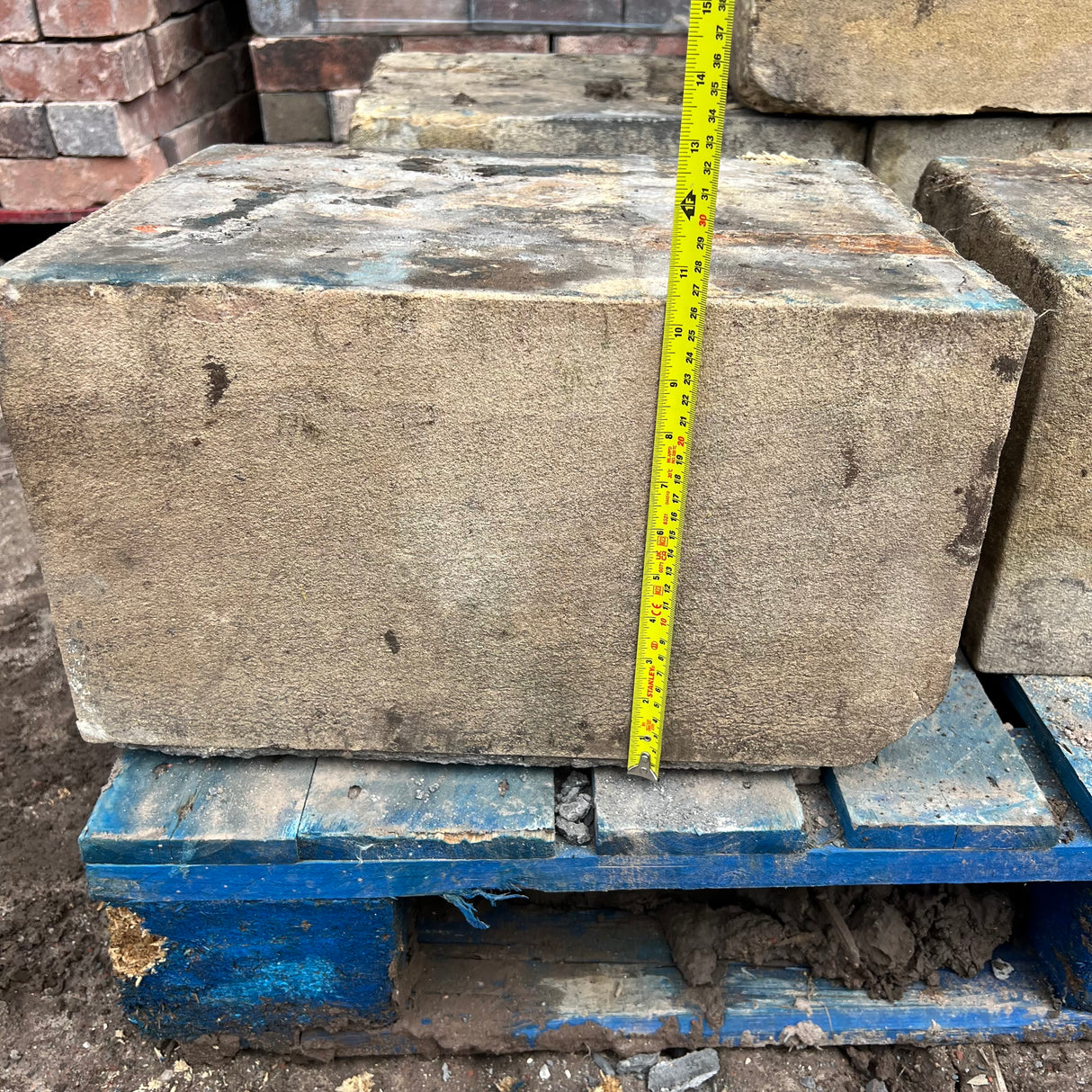 Reclaimed York Natural Stone Statue Plinth