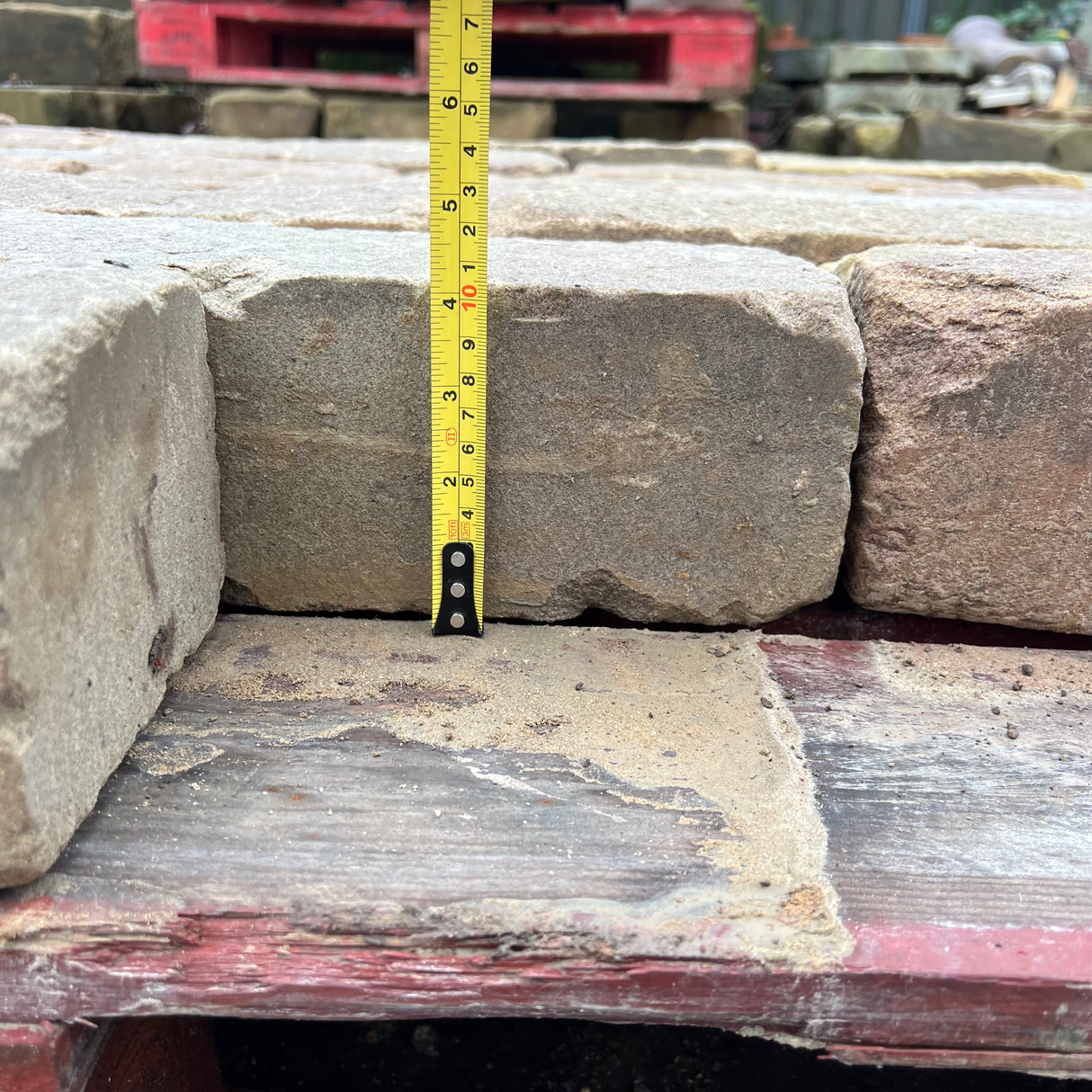 140mm Britannia Aged Tumbled Sandstone Building Stone - Per SQM