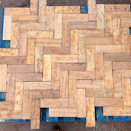 Reclaimed Hardwood Parquet Flooring - (Uncleaned) - Reclaimed Brick Company
