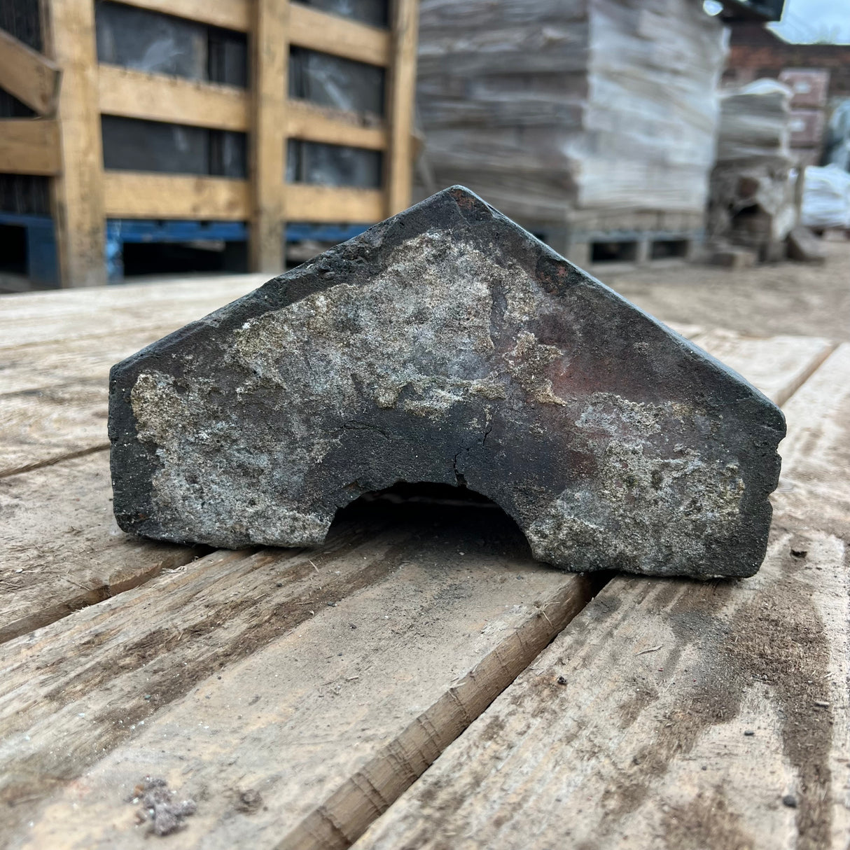 Reclaimed Staffordshire Blue Triangle Wall Coping Brick