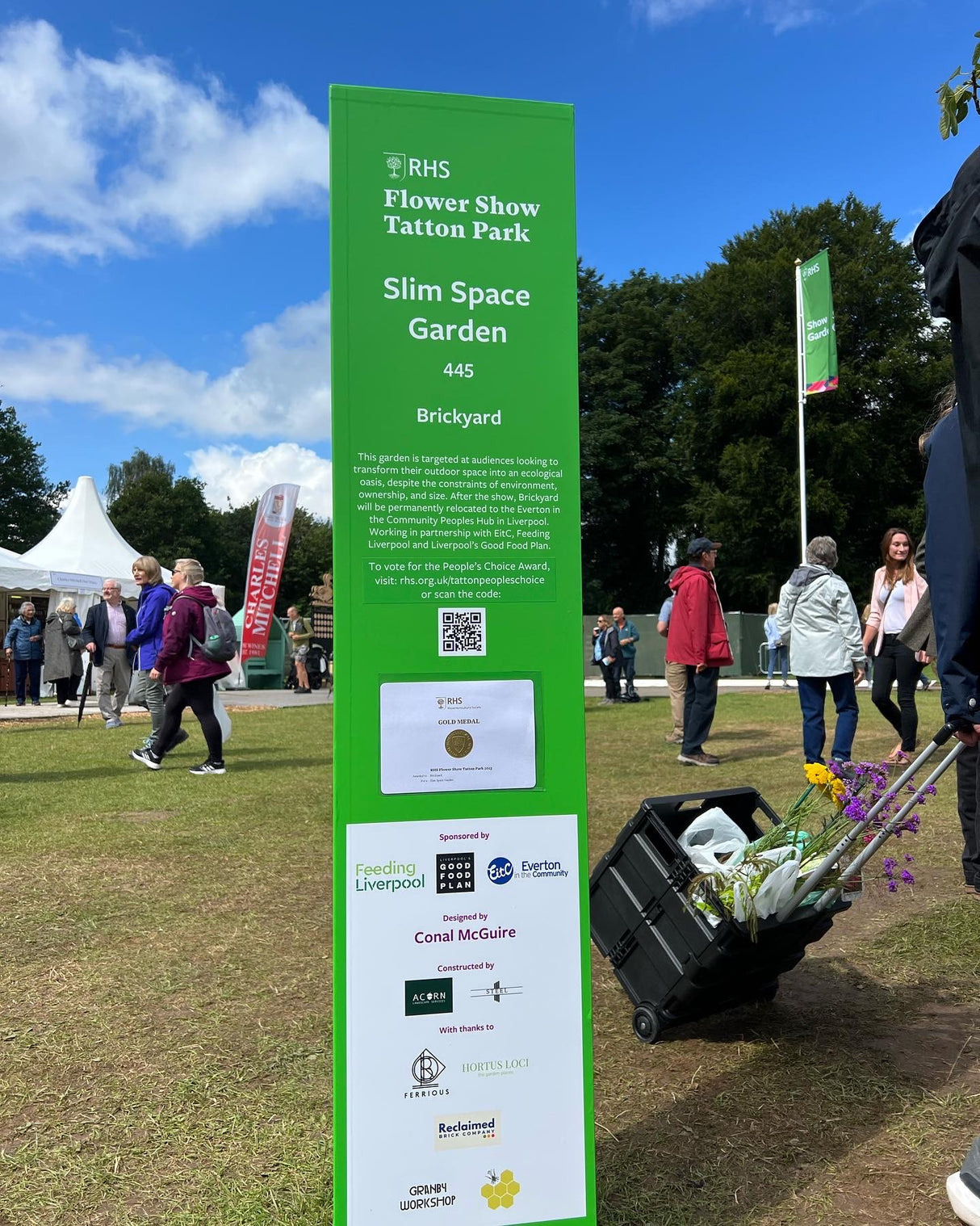 Brick Yard Garden - RHS Tatton Flower Shower 2023