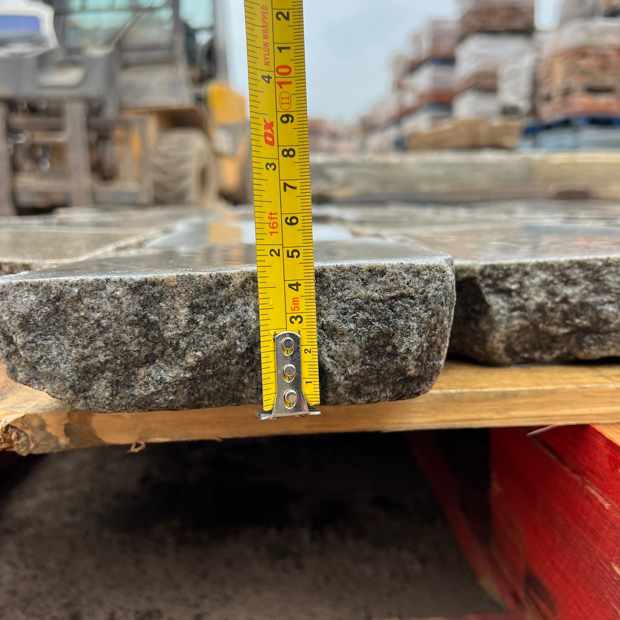 Reclaimed Smooth Granite Cobble Tops - Per SQM