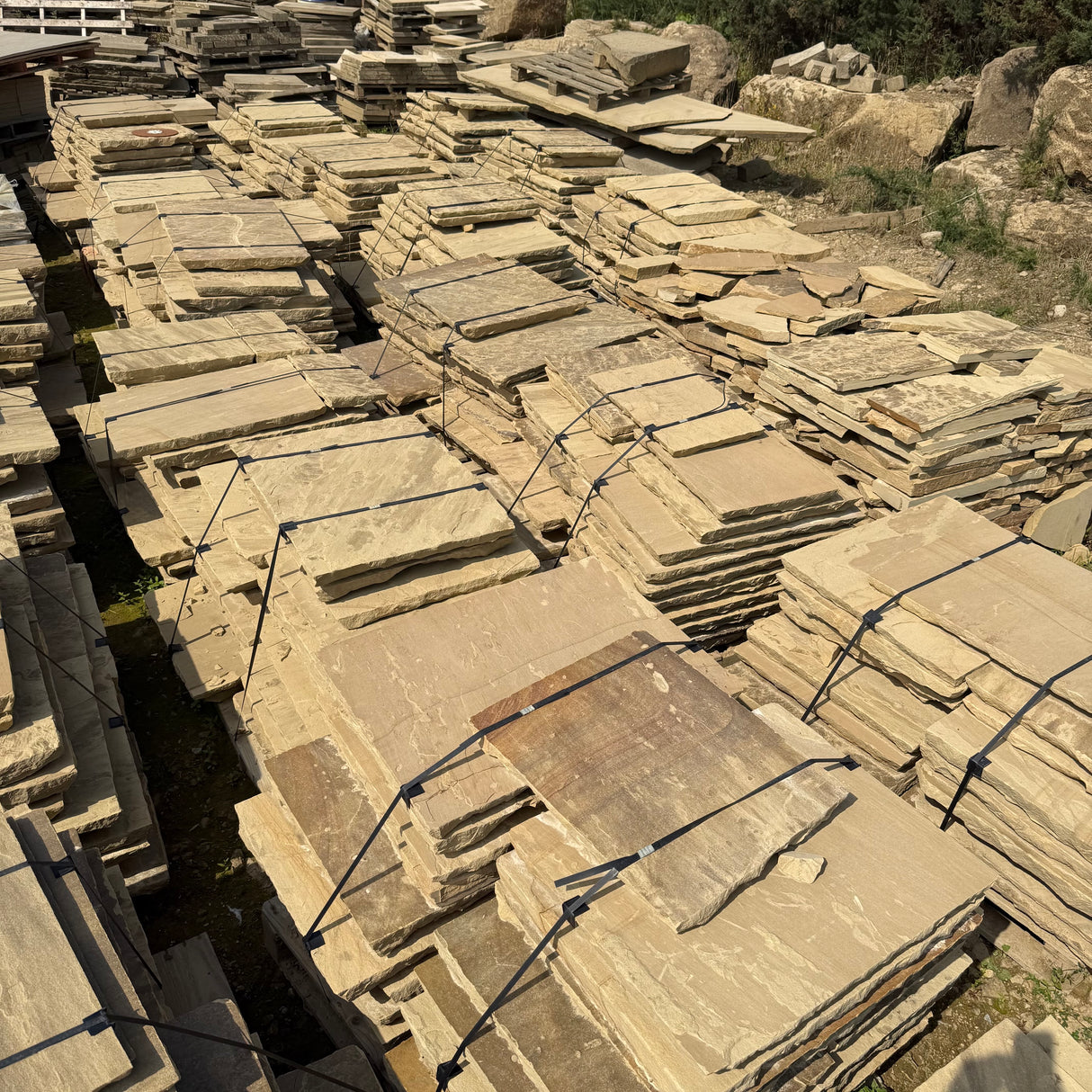 Yorkshire Stone Riven Paving Flags - Per SQM