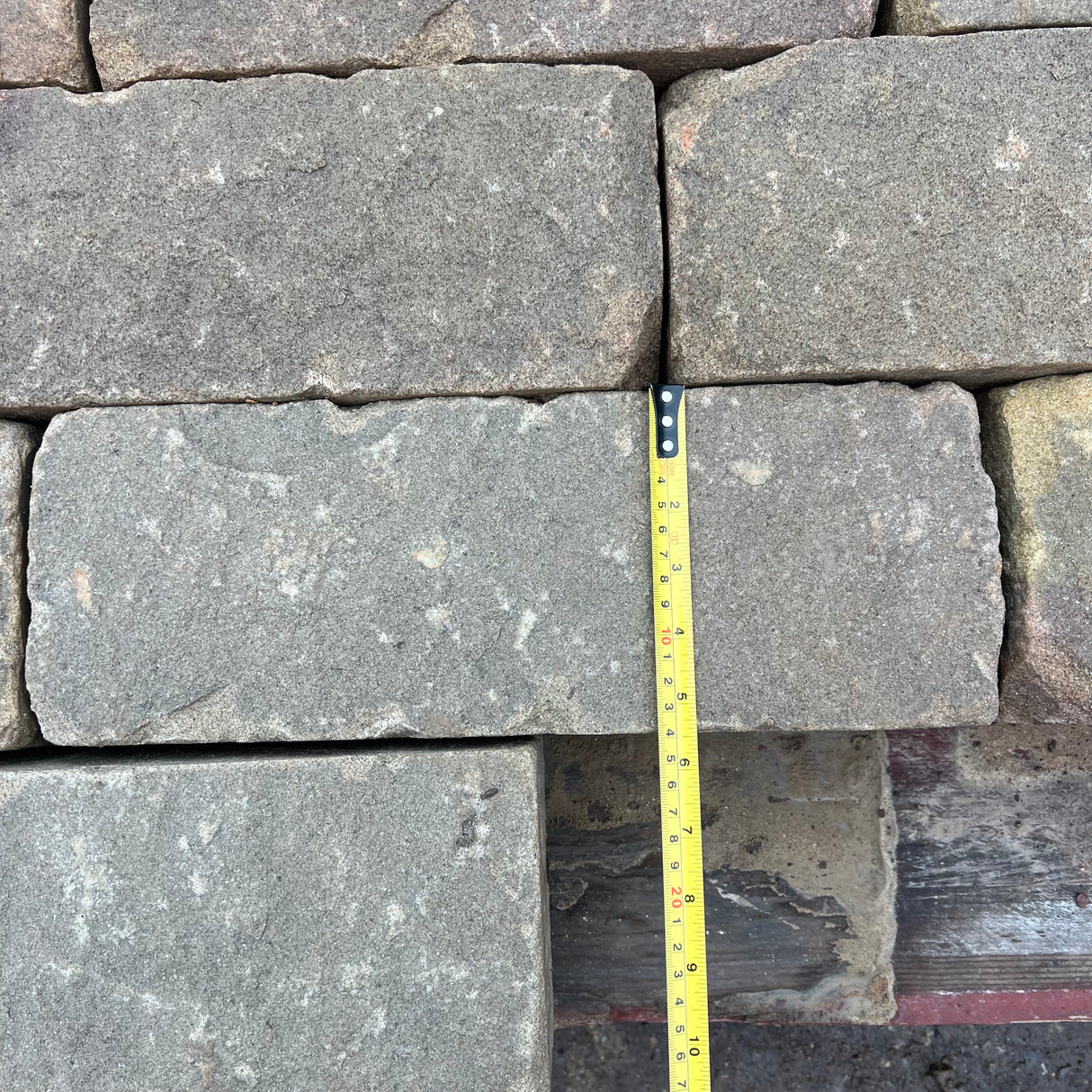 140mm Britannia Aged Tumbled Sandstone Building Stone - Per SQM