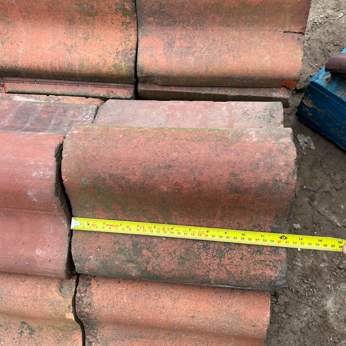 Reclaimed Terracotta Red Red Wall Coping Brick - Job Lot of 28ft