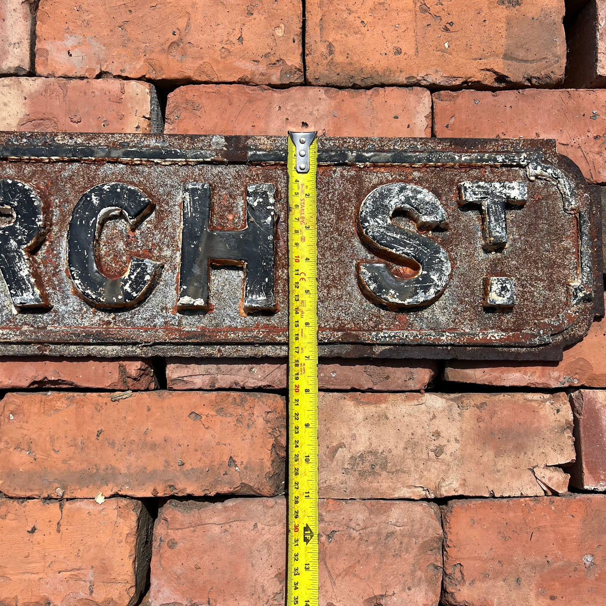 Original Cast Iron ‘Church St’ Street Sign
