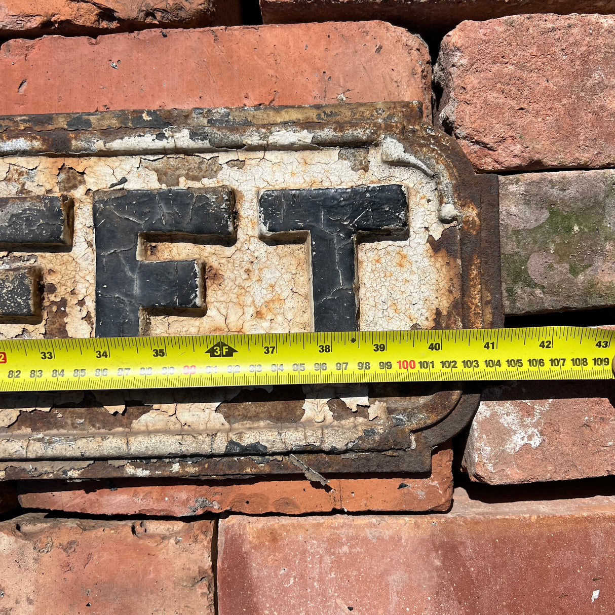 Original Cast Iron ‘Chapel Street’ Sign