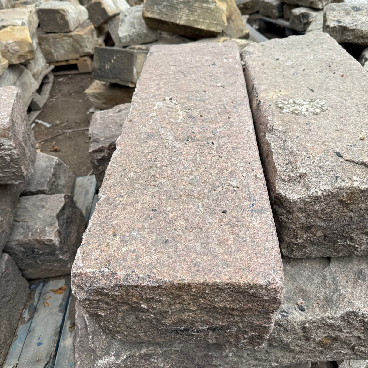Reclaimed Pink Granite Kerbs