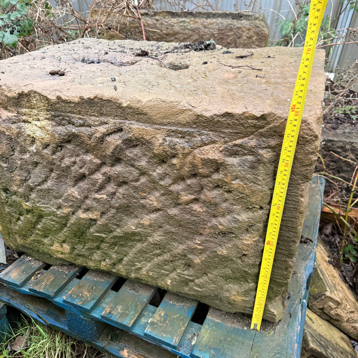 Reclaimed Stone Statue Plinth