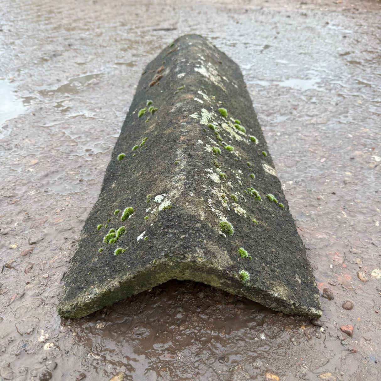 Reclaimed Weathered Concrete Ridge Tile