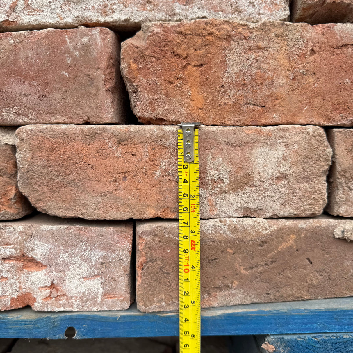 Reclaimed 2 1/2” Farmhouse Handmade Bricks | Pack of 250 Bricks | Free Delivery