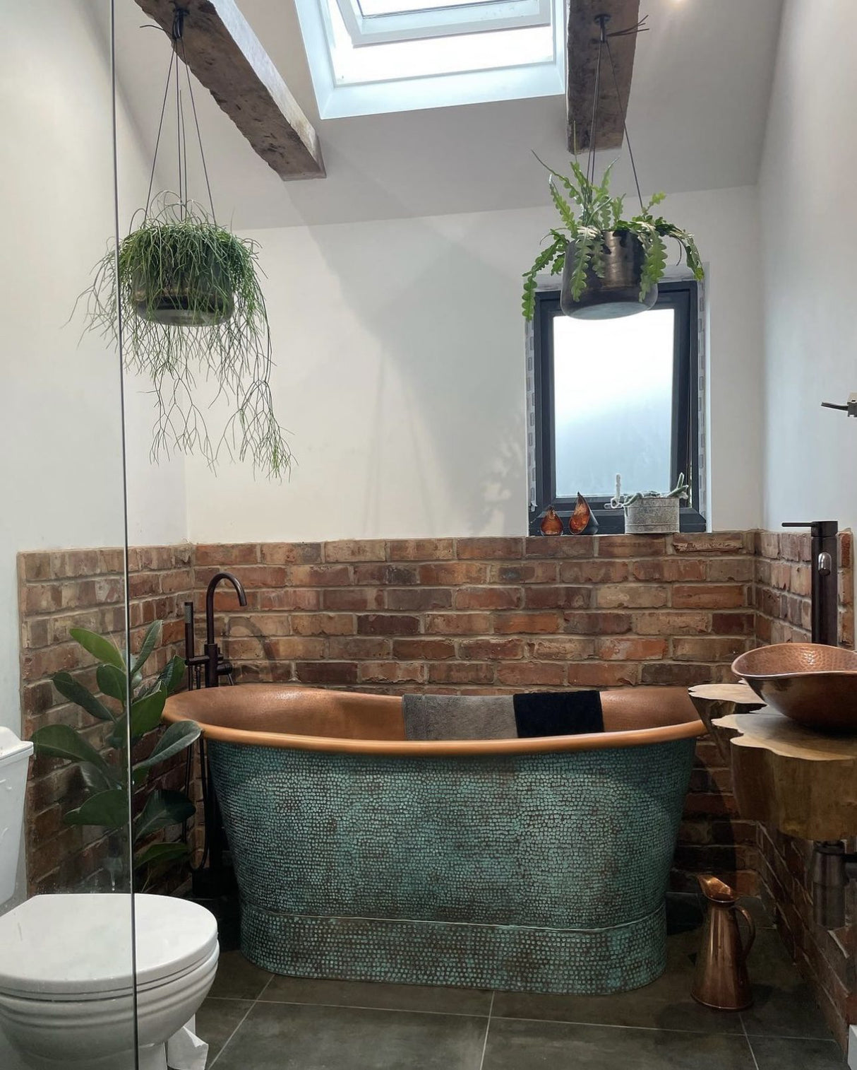 Brick Slip Bathroom Feature Wall in Manchester