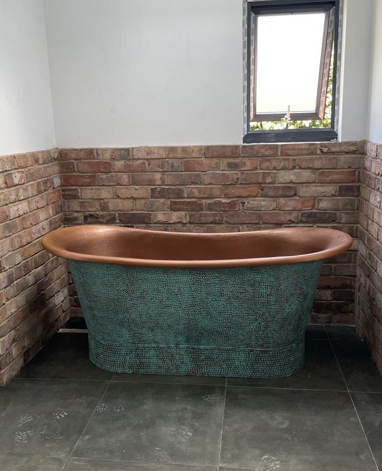 Brick Slip Bathroom Feature Wall in Manchester