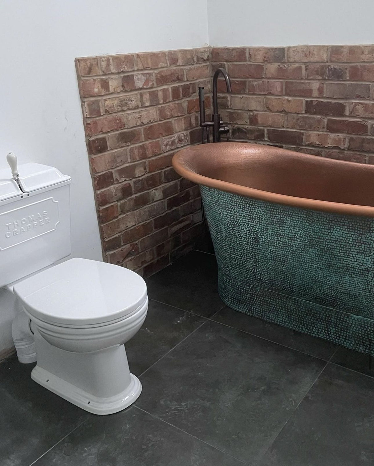 Brick Slip Bathroom Feature Wall in Manchester