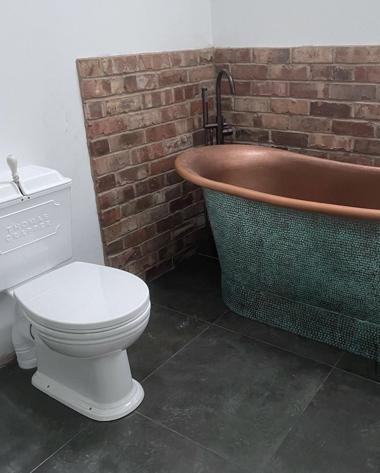 Brick Slip Bathroom Feature Wall in Manchester