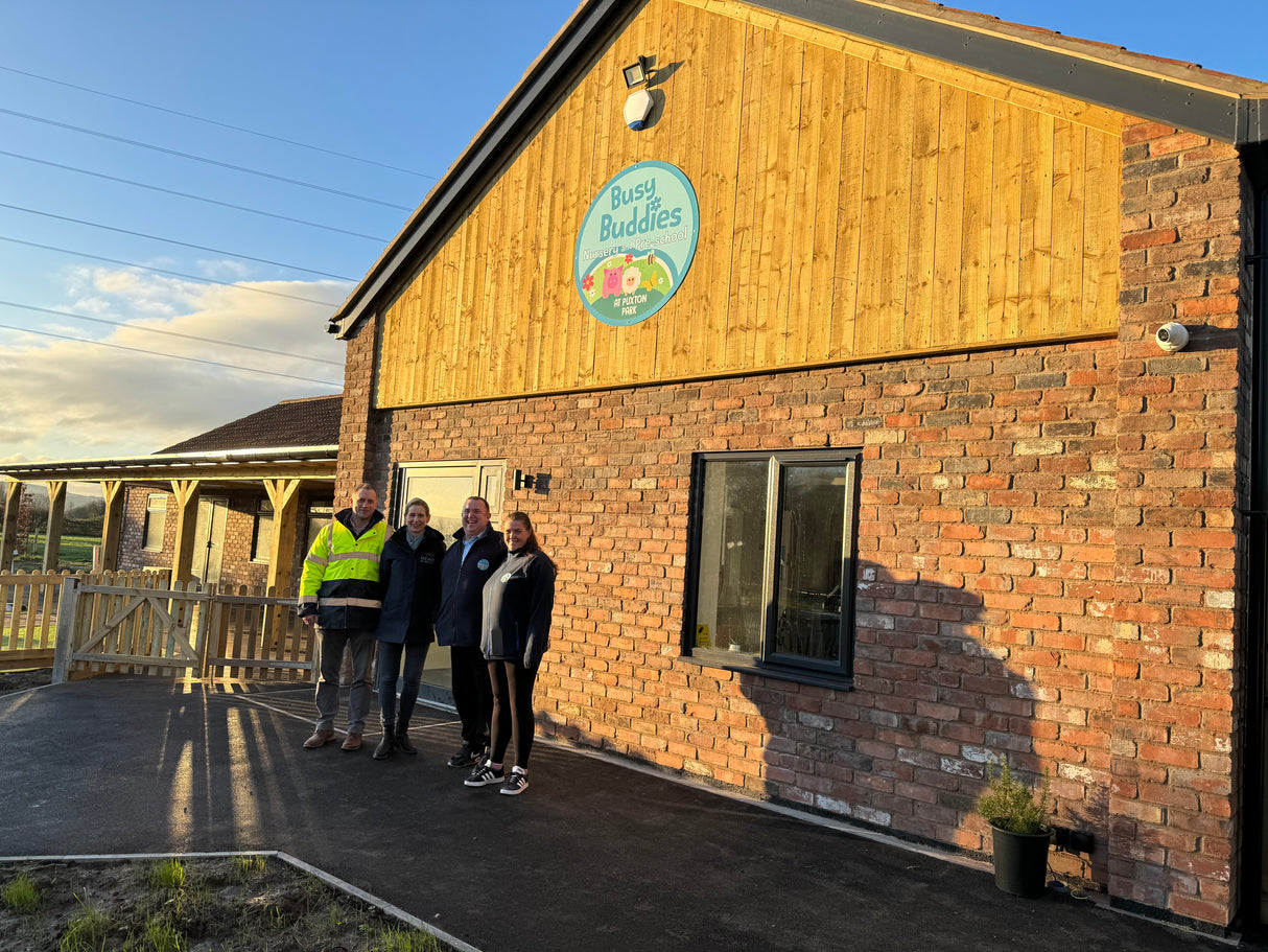 Recalimed Brick Wall at Busy Buddies Daycare Nursery in Weston-super-Mare