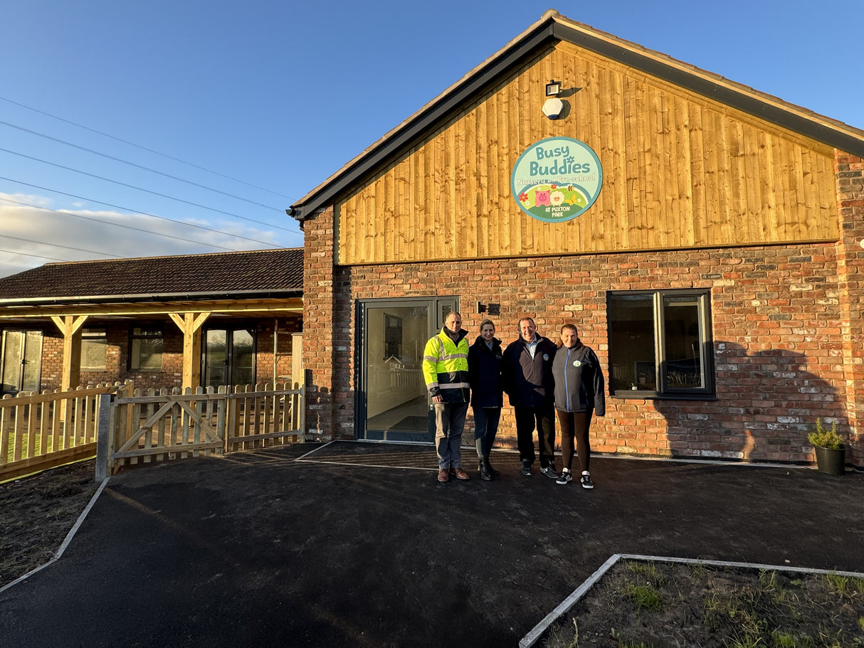 Recalimed Brick Wall at Busy Buddies Daycare Nursery in Weston-super-Mare