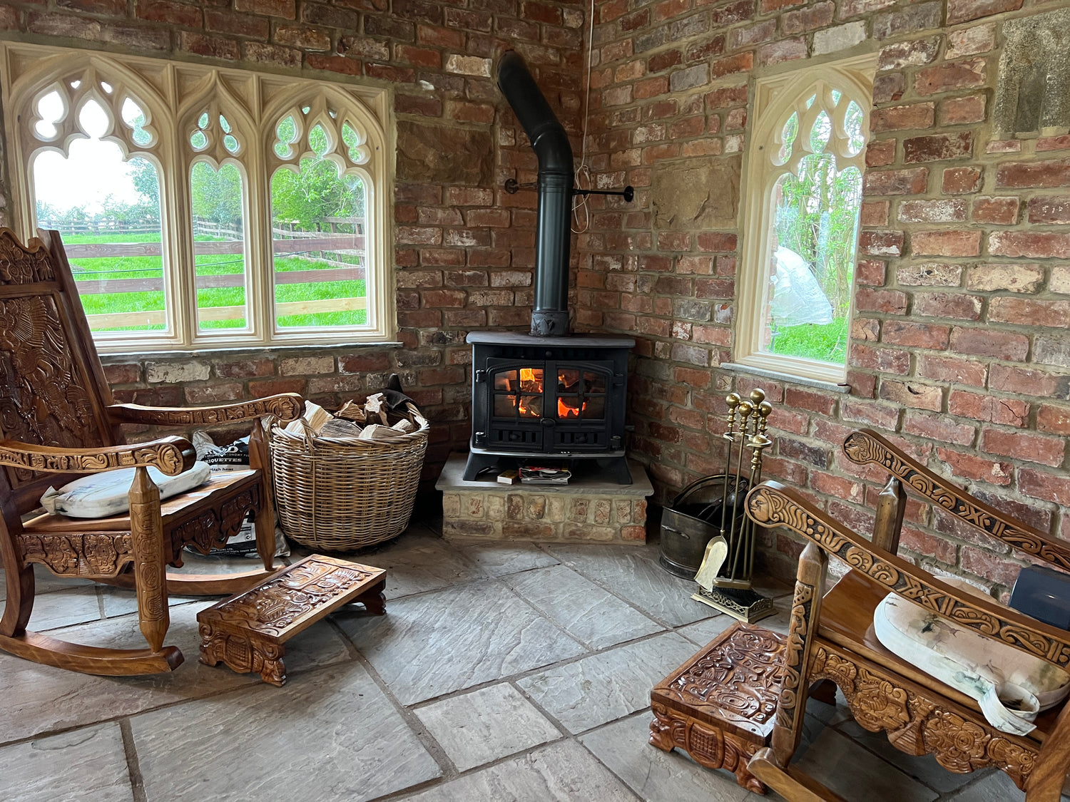 Garden Folly Built Out of Reclaimed Bricks & Stone in York