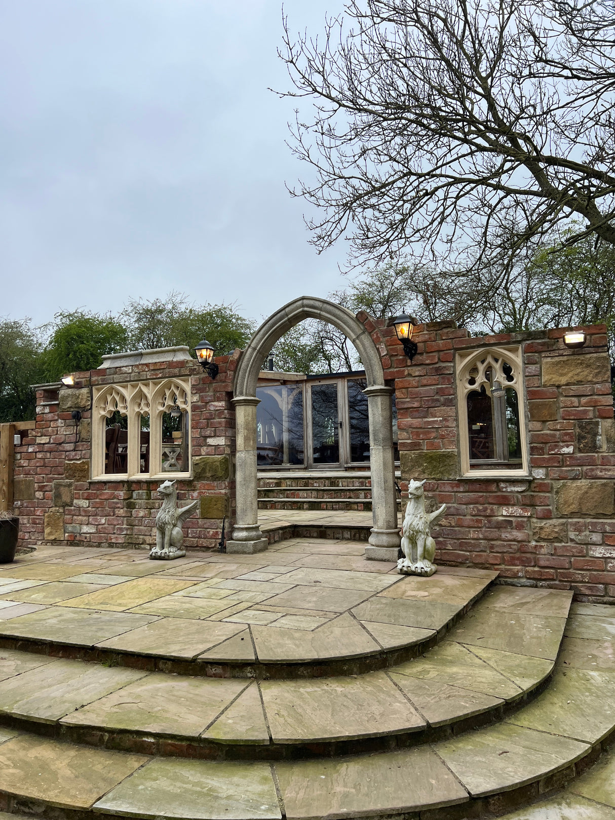 Garden Folly Built Out of Reclaimed Bricks & Stone in York