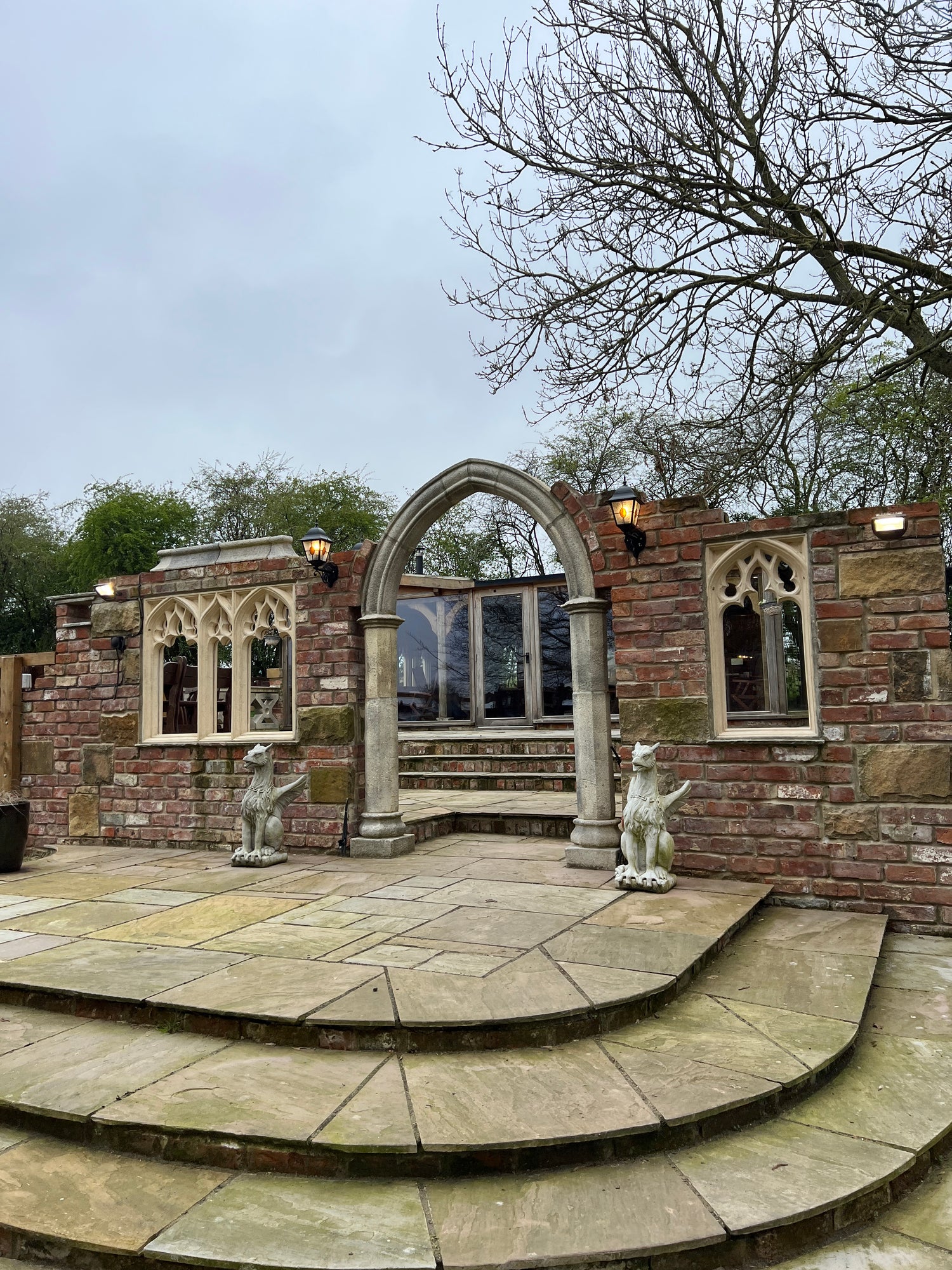 Garden Folly Built Out of Reclaimed Bricks & Stone in York