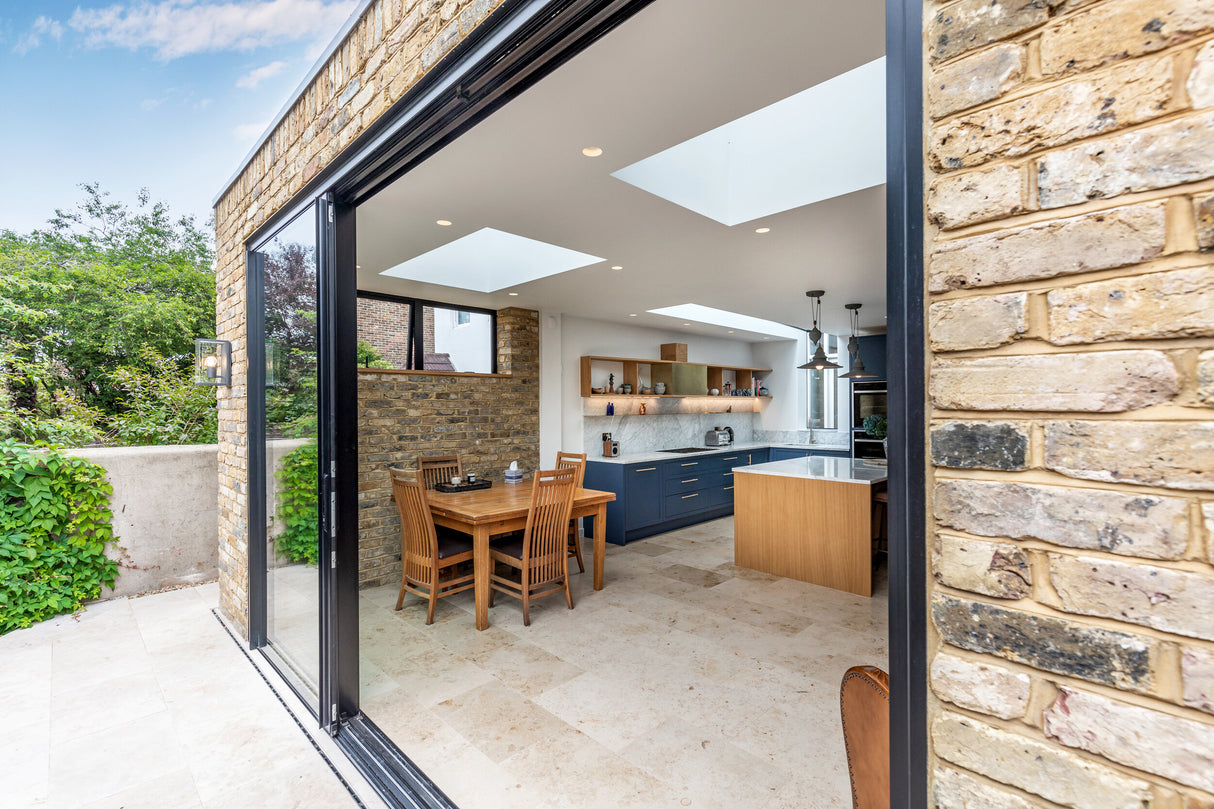 London Yellow Stock Brick Slip Feature Wall in West Drayton
