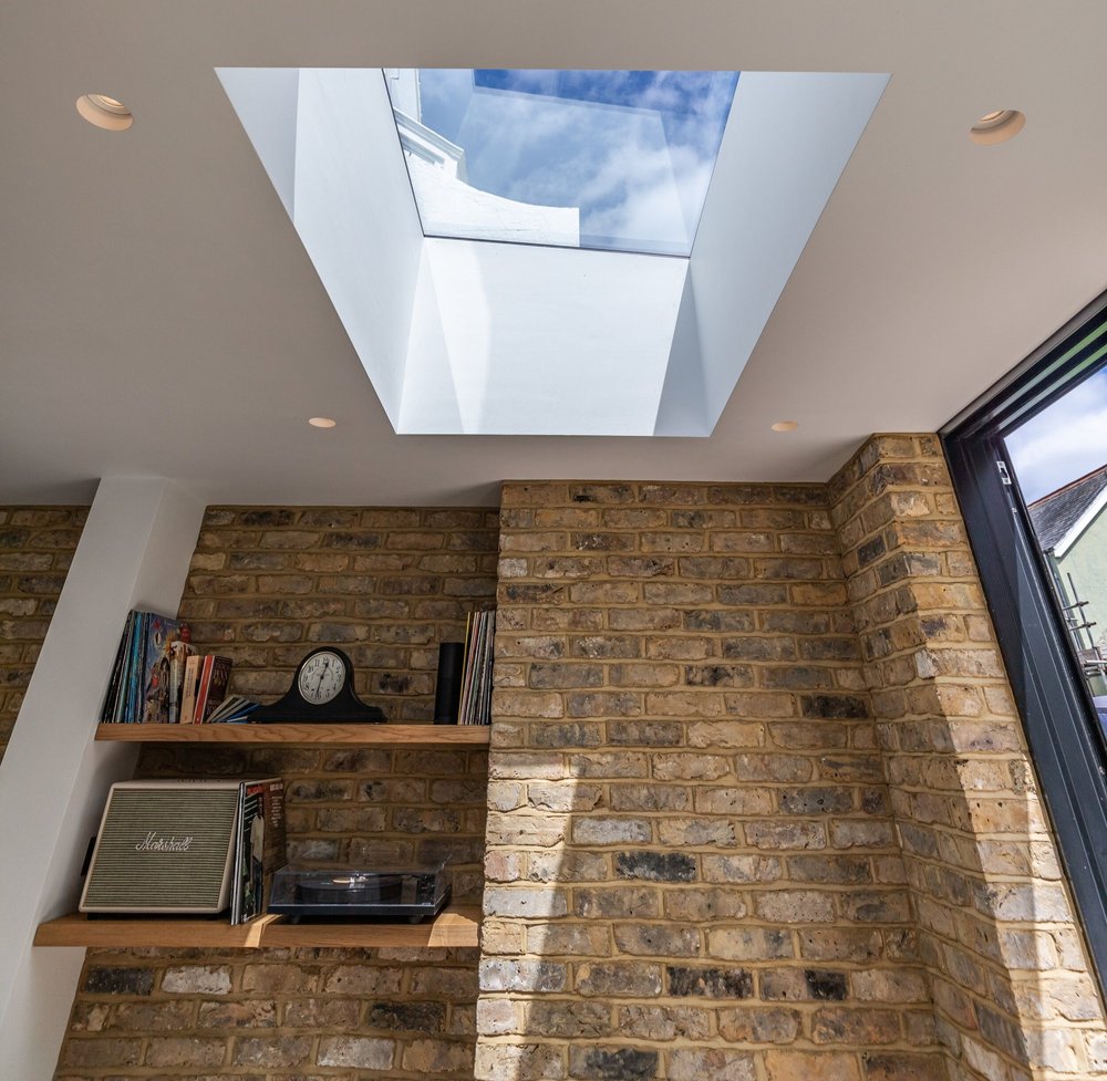 London Yellow Stock Brick Slip Feature Wall in West Drayton
