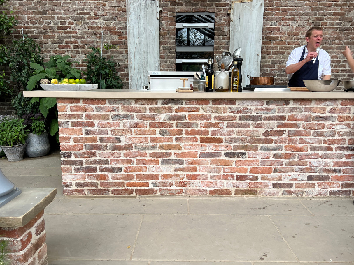 Reclaimed Tudor Handmade Brick Slips - Cut From Real Reclaimed Bricks