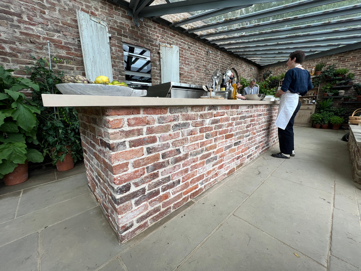 Reclaimed Tudor Handmade Brick Slips - Cut From Real Reclaimed Bricks